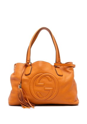 Gucci Pre-Owned 2016-2025 Medium Leather Soho Working satchel - Orange