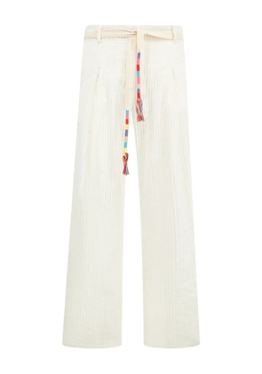 Mira Mikati cord-belt wide-leg trousers - Neutrals