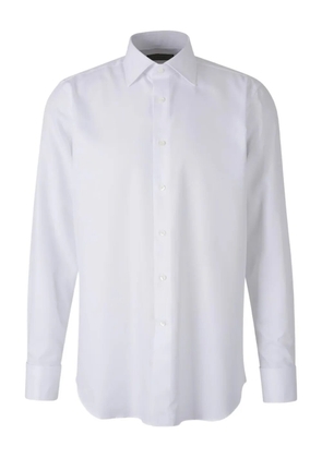Canali collared cotton shirt - White