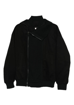 Patrizia Pepe ribbed-knit jacket - Black