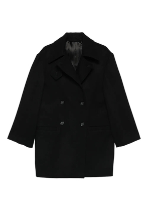 TOTEME Broad double-breasted peacoat - Black