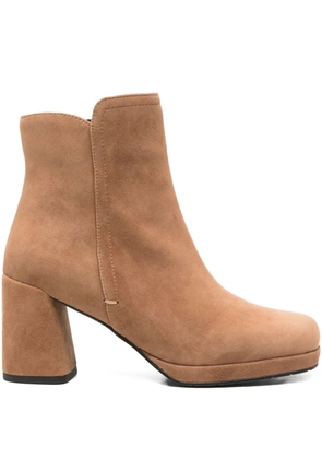 Bruno Premi block-heel suede ankle boots - Neutrals