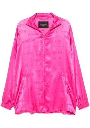 Balenciaga logo-jacquard sweatshirt - Pink