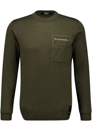 FENDI knitted jumper - Green