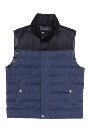 Mackage quilted panelled vest - Blue