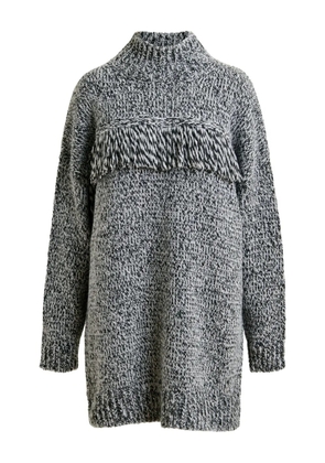 Essentiel Antwerp fringe mock-neck sweater - Grey