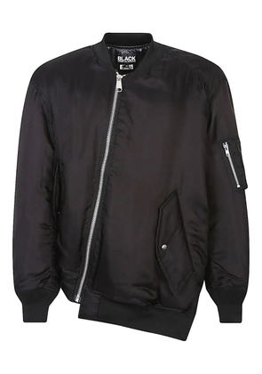 Comme Des Garçons Comme Des Garçons asymmetric nylon bomber - Black