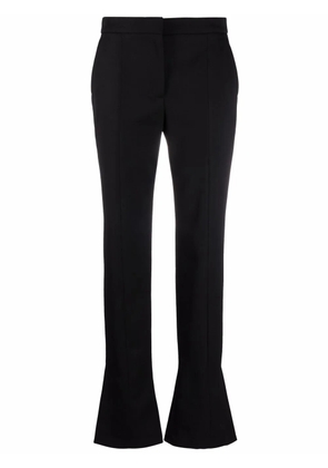 Alexander McQueen ankle-slit cigarette trousers - Black
