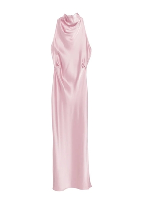 Nanushka cowl-neck midi dress - Pink