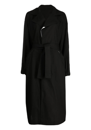 Yohji Yamamoto belted trench coat - Black