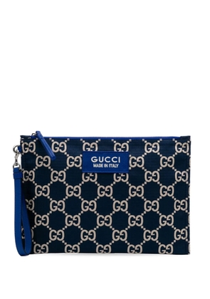 Gucci Pre-Owned 2016-2025 GG Canvas Ripstop pouch - Blue