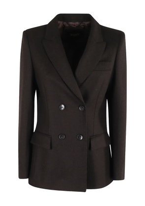 Seventy double-breasted wool blazer - Brown