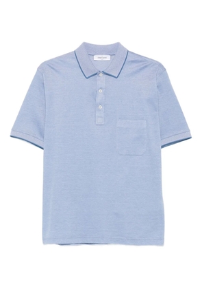 Gran Sasso pocket cotton polo shirt - Blue