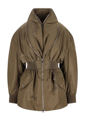 Givenchy shawl-collar elasticated jacket - Green