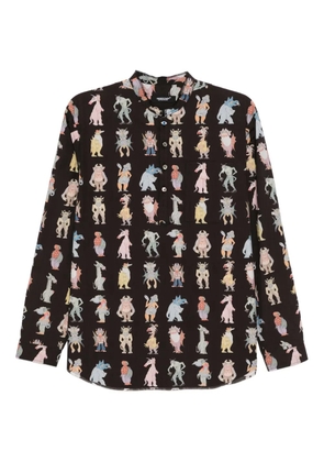 Undercover monster-print shirt - Brown