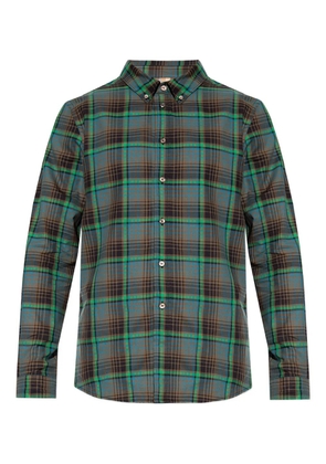 Paul Smith checked buttoned shirt - Green