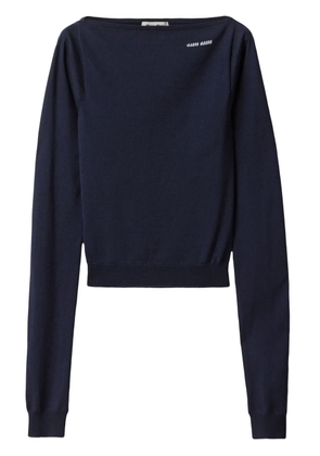 Miu Miu boat-neck sweater - Blue