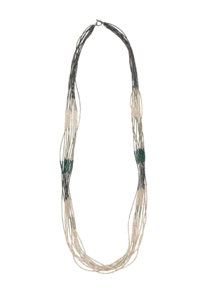 Brunello Cucinelli beaded necklace - Black
