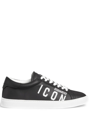 DSQUARED2 Icon logo-print low-top sneakers - Black