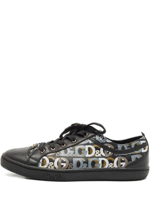 Dolce & Gabbana Pre-Owned log-print sneakers - Black