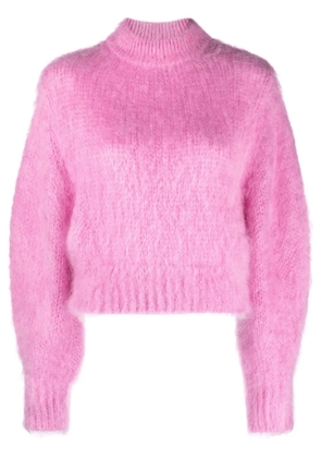 Nina Ricci balloon-sleeve mohair-blend jumper - Pink