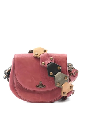 Vivienne Westwood Pre-Owned 2010s Patty Saddle studded shoulder bag - Pink