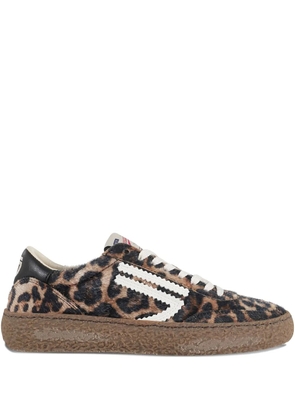 Puraai animal print trainers - Brown