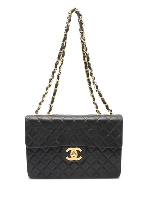 CHANEL Pre-Owned 1994-1996 matelassé chain shoulder bag - Black