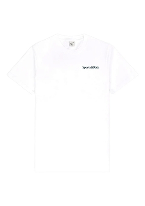 Sporty & Rich logo-print short-sleeve T-shirt - White