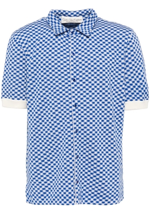 GOD'S TRUE CASHMERE Lapis dot cashmere shirt - Blue