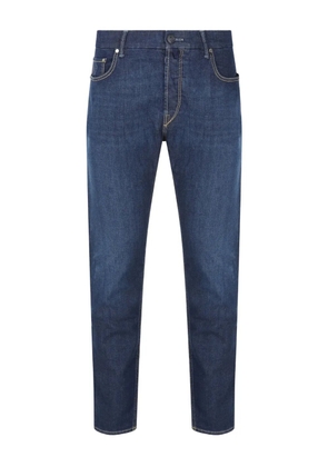 Hand Picked patch pocket denim trousers - Blue
