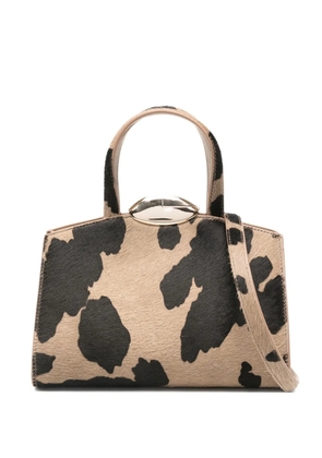 Benedetta Bruzziches Serena La Petite animal-print tote bag - Brown