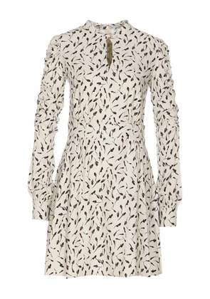 MAR DE MARGARITAS floral-print cut-out dress - Neutrals