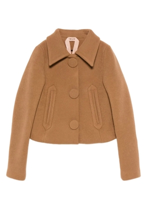 Nº21 button-up jacket - Brown