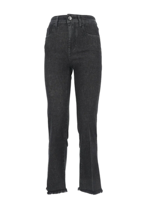 Jacob Cohën frayed-hem jeans - Black