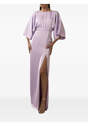 Nicole Miller crew-neck maxi dress - Pink