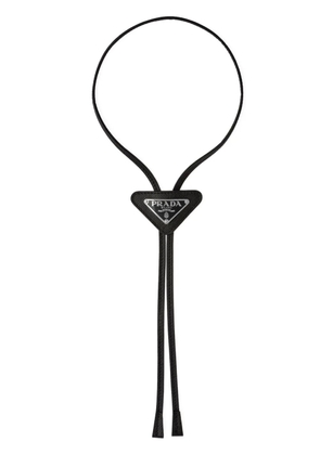 Prada Saffiano leather bolo tie - Black