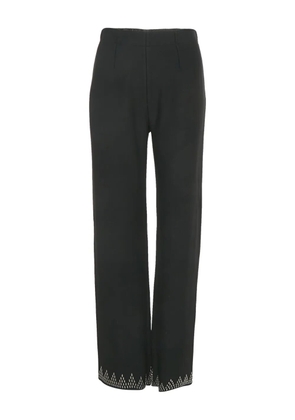 Alaïa Pre-Owned embellishment trousers - Black