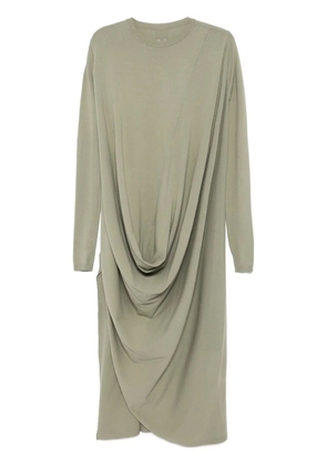 Rick Owens draped knitted dress - Grey