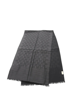 Gucci Pre-Owned GG-pattern scarf - Grey