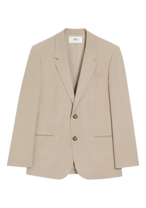 AMI Paris single-breasted wool blazer - Neutrals