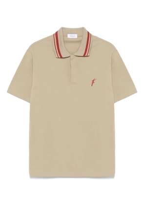 Ferragamo embroidered-logo polo shirt - Neutrals