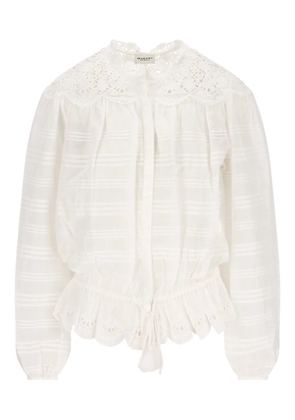 ISABEL MARANT ruffled shirt - White