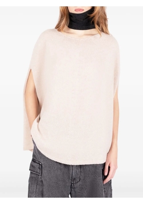 Société Anonyme Franci slit-knit cape - Neutrals