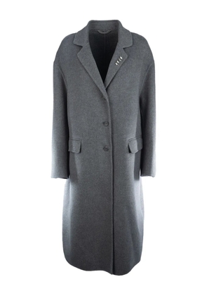 Ermanno Scervino safety-pin embellished coat - Grey