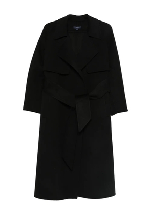 Soeur belted-waist coat - Black