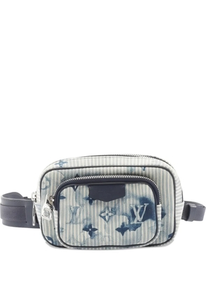 Louis Vuitton Pre-Owned 2021 striped watercolour-pattern mini belt bag - Blue