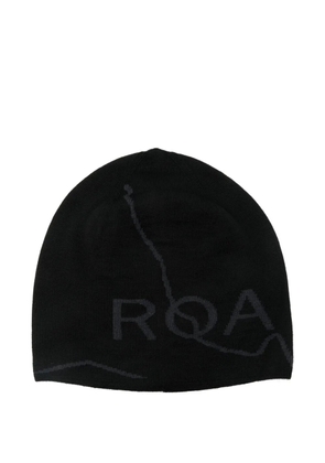 ROA logo-print beanie - Black