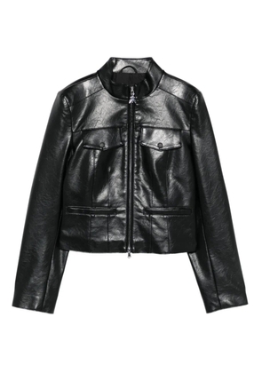 Patrizia Pepe zip-up bomber jacket - Black