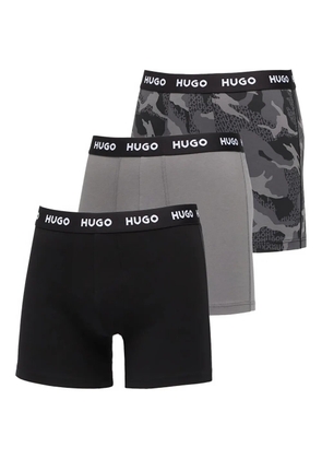 HUGO logo-waistband boxers (pack of three) - Grey